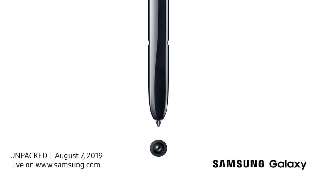 Samsung to reveal Galaxy Note 10 in August 1 Galaxy UNPACKED 2019 Official Invitation