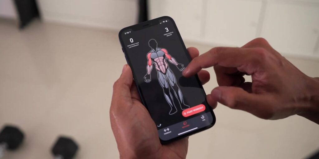 Second Tab 1080p My Fitness Routine Fitbod App And Apple Watch Series 6.mp400012