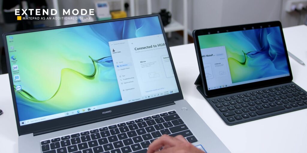 HUAWEI MatePad 11 & MateBook D15: Supercharge Your WFH Productivity! 24 10.3 extend mode 1080p MatePad 11 MateBook D15.mp400031