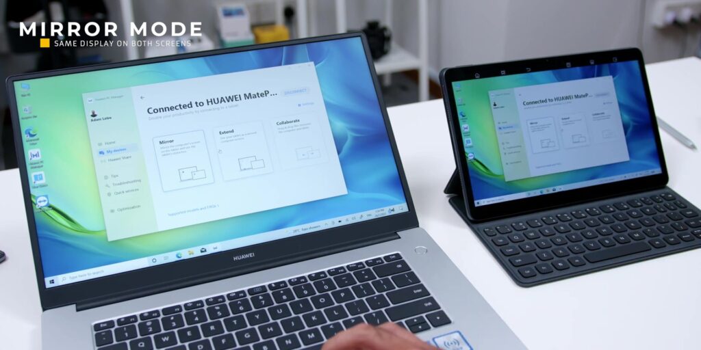 HUAWEI MatePad 11 & MateBook D15: Supercharge Your WFH Productivity! 23 10.2 mirror mode 1080p MatePad 11 MateBook D15.mp400030