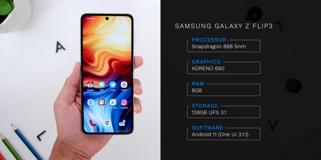 1.1 specs 1080p Samsung Galaxy Z Flip3 Review.mp400006