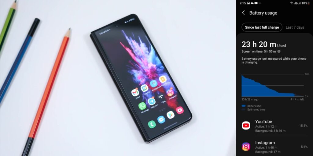 Samsung Galaxy Z Fold 3 Full Review: Third Time's A Charm?! 🤔 41 10.2 batt test 1080p Samsung Z Fold3 Full Review.mp400046