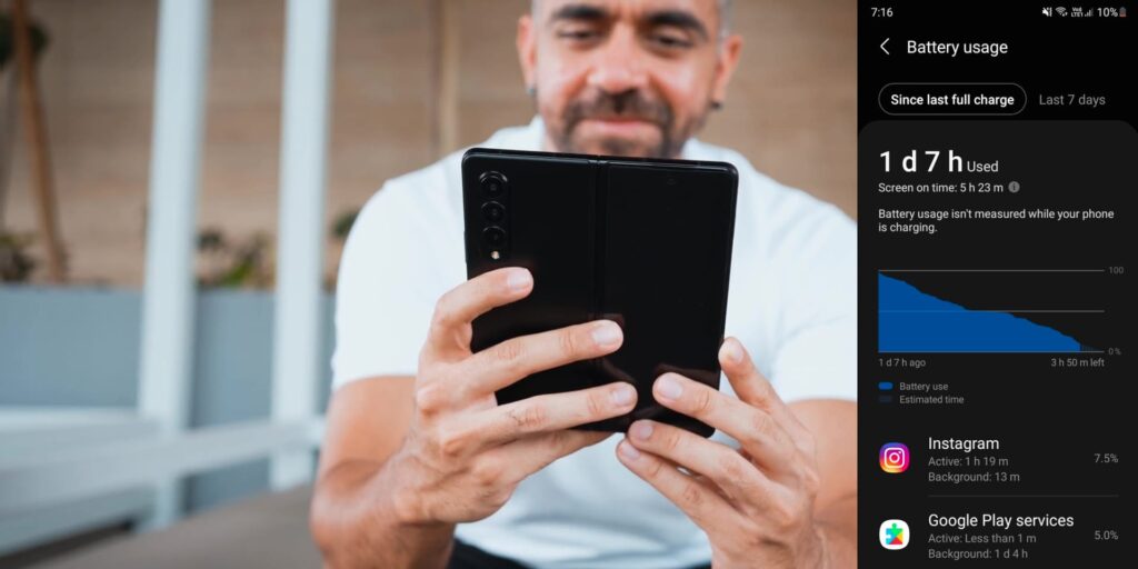 Samsung Galaxy Z Fold 3 Full Review: Third Time's A Charm?! 🤔 42 10.3 batt test 2 1080p Samsung Z Fold3 Full Review.mp400047