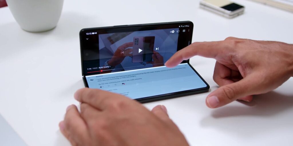 Samsung Galaxy Z Fold 3 Full Review: Third Time's A Charm?! 🤔 6 2.5 flex mode 1080p Samsung Z Fold3 Full Review.mp400007