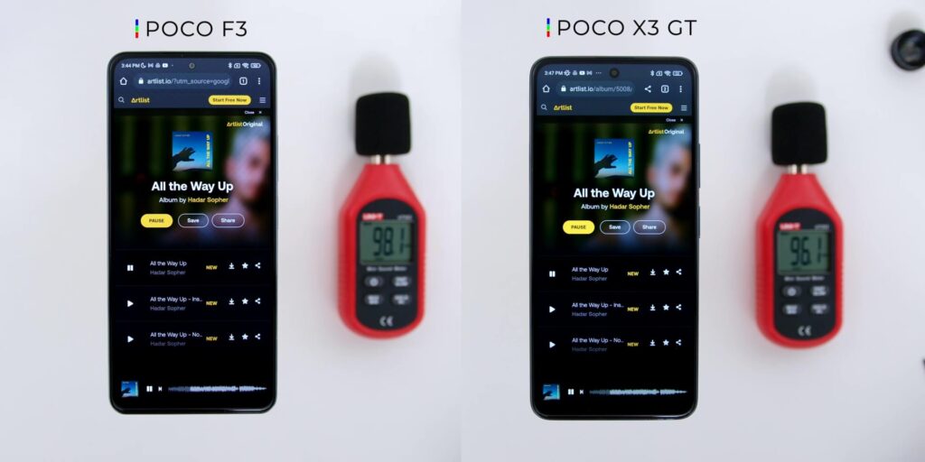 4.1 db comparison 1080p Poco F3 Vs Poco X3 GT.mp400035