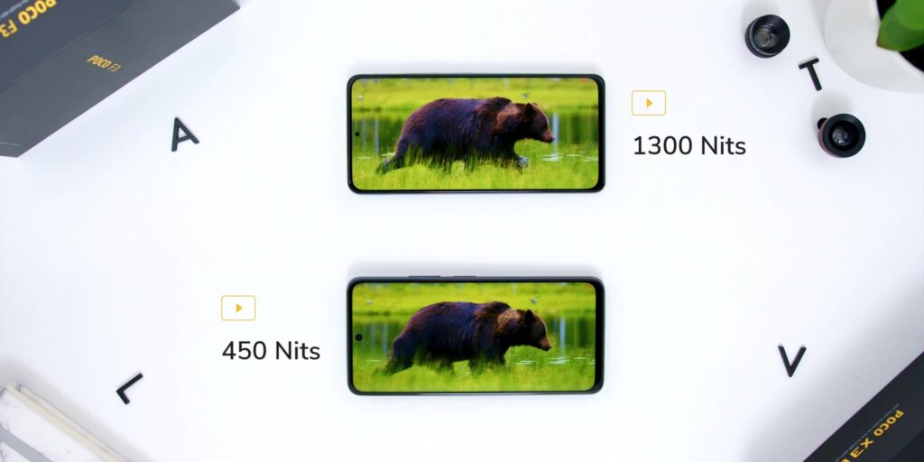 2.2 peak brightness 1080p Poco F3 Vs Poco X3 GT.mp400010
