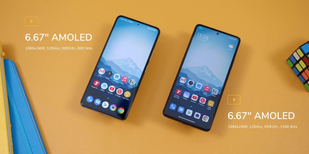 2.1 display specs 1080p Poco F3 Vs Xiaomi 11T.mp400009