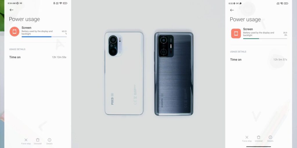 5.2 battery usage 1080p Poco F3 Vs Xiaomi 11T.mp400018