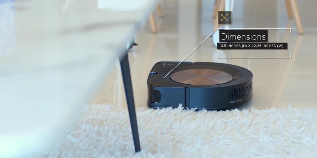 1.5 low profile build 1080p iRobot Roomba s9.mp400006