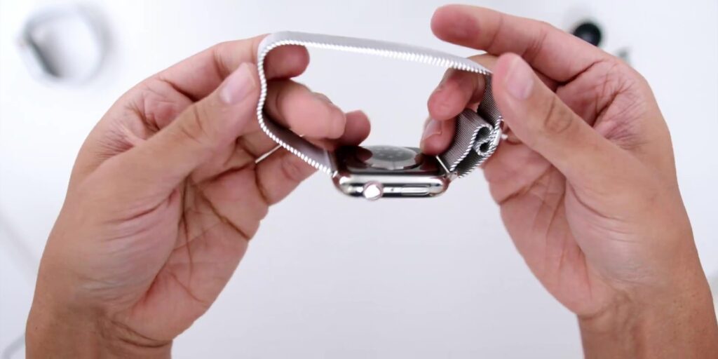 OMG! I'm OBSESSED With The Apple Watch Series 7! 🤪🤪 7 1.6 stainless steel strap 1080p Apple Watch Series 7 Unboxing Full Review.mp400007