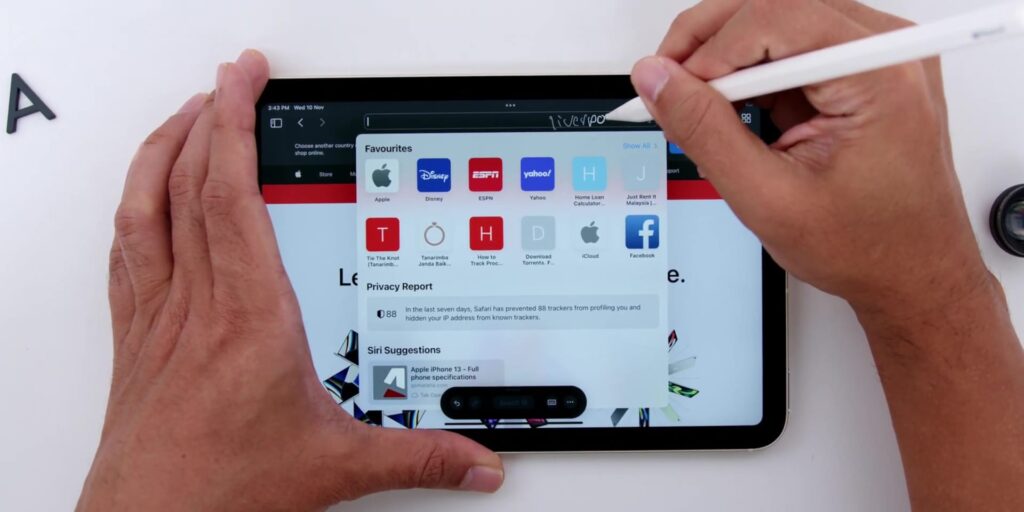 iPad Mini 2021: 6 Tips to MAXIMIZE the Potential of this Tiny Beast! 29 4.11 handwriting search bar 1080p 2021 iPad Mini Tips Tricks.mp400035