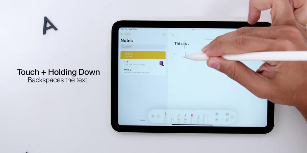 iPad Mini 2021: 6 Tips to MAXIMIZE the Potential of this Tiny Beast! 27 4.9 backspace text 1080p 2021 iPad Mini Tips Tricks.mp400033