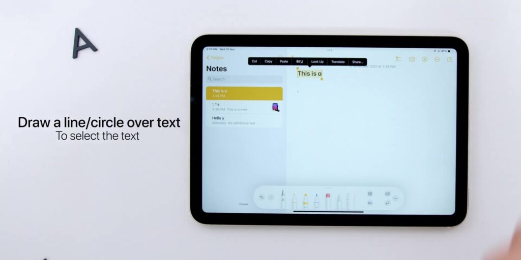 iPad Mini 2021: 6 Tips to MAXIMIZE the Potential of this Tiny Beast! 26 4.8 draw line 1080p 2021 iPad Mini Tips Tricks.mp400032