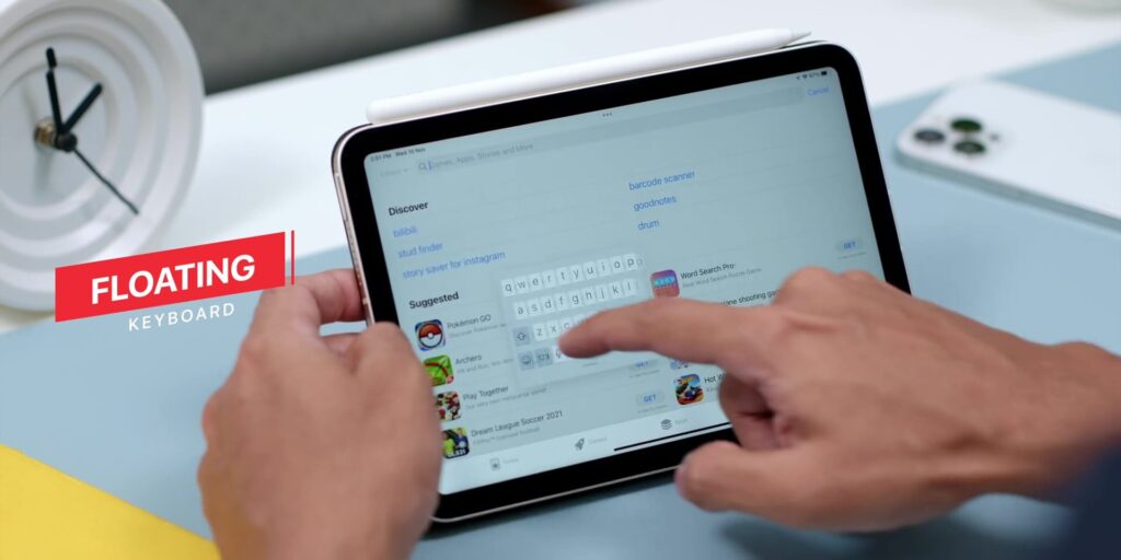 iPad Mini 2021: 6 Tips to MAXIMIZE the Potential of this Tiny Beast! 5 1.5 floating keyboard 1080p 2021 iPad Mini Tips Tricks.mp400007