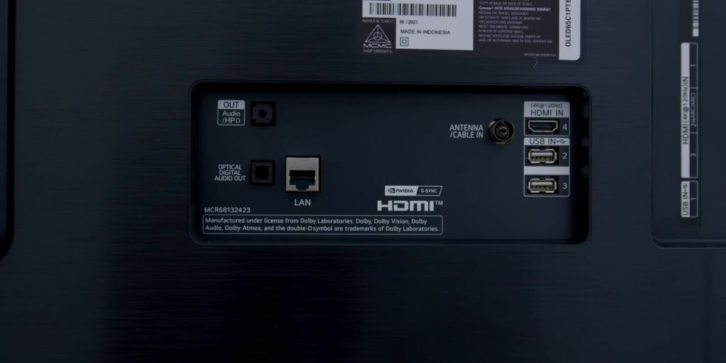 2.1 IO ports 1080p V3 LG C1 4K TV.mp400015