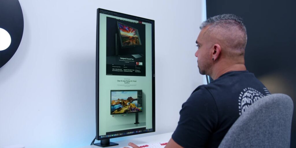 Watch THIS Before You Buy Any Monitor! š± : LG 32ā UltraFine⢠Display Ergo 4K Monitor! 13 4.3 portrait mode