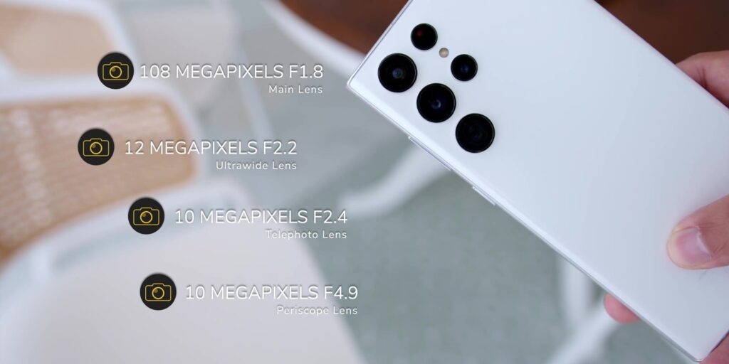 Samsung Galaxy S22 Ultra: Hands On & First Impressions! 13 3.1 rear camera spec