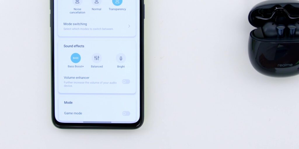 1.10 realme bass boost bright