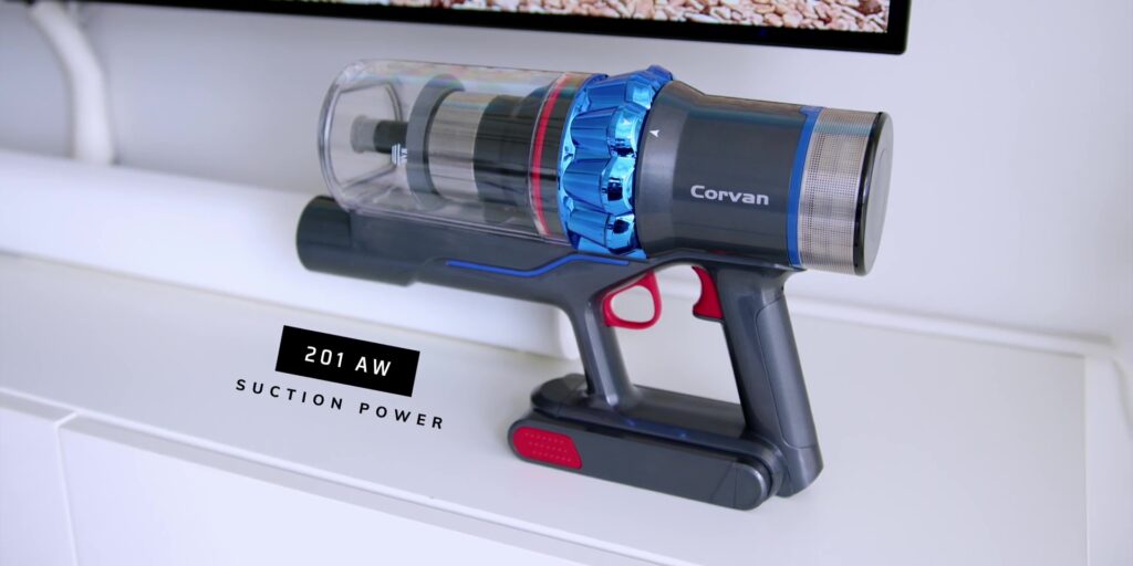 Cleaning sucks… NO MORE! Corvan K18 Cordless Vacuum Mop 19 3.2 suction power 201AW