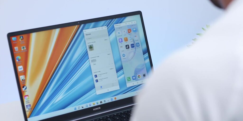 HONOR MagicBook 16 Review : This 144Hz, Powerful & Thin laptop works like MAGIC! 33 5.9 phone multiple windows