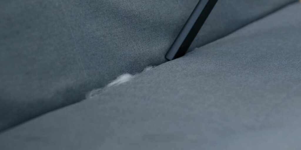 3.4 pet hair on sofa