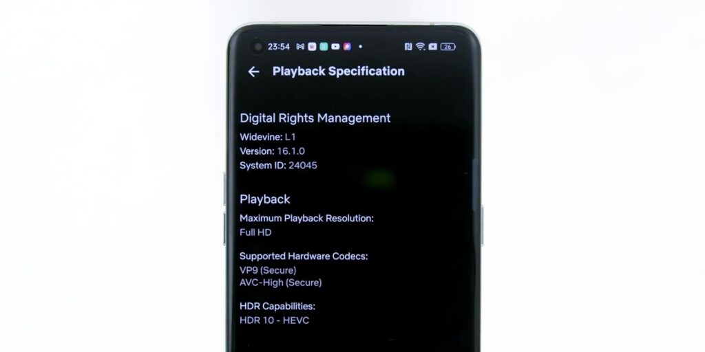 3.8 netflix playback spec
