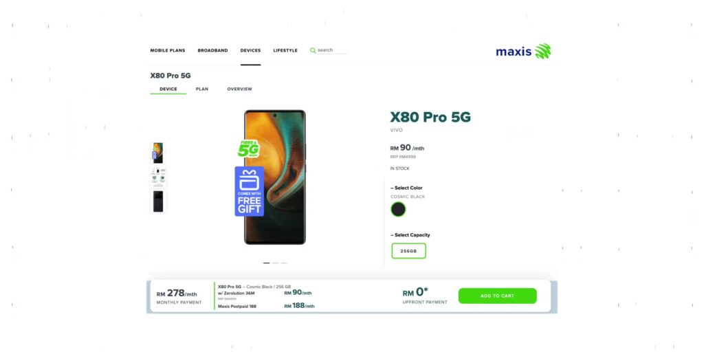 vivo X80 Pro: AMAZING Cinematic Camera Smartphone from only RM60 per month! 34 7.1 maxis plan