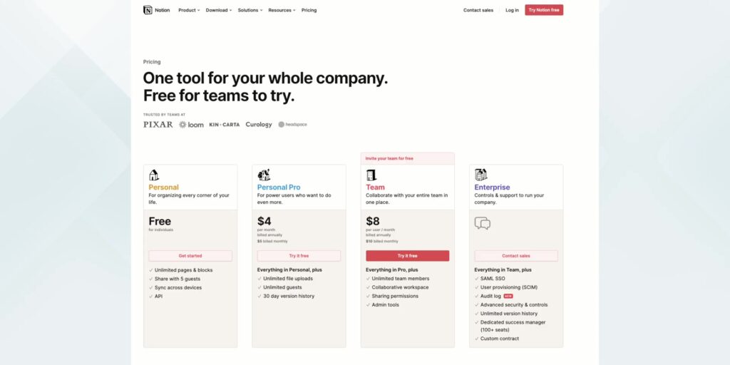 0.1 notion plans