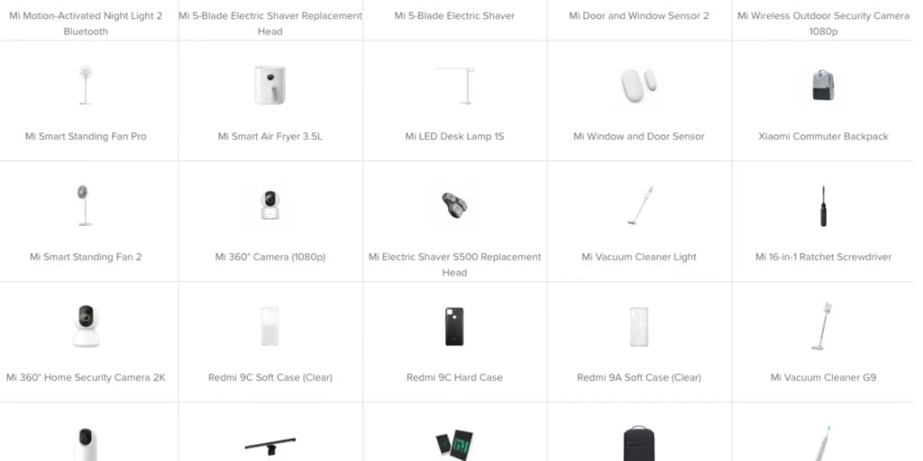 0.1 intro xiaomi products