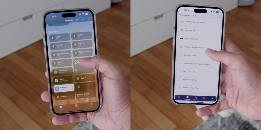 4.5 on both homekit and aqara app