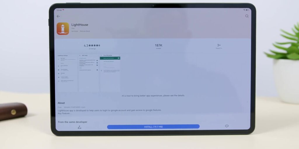 HUAWEI Mate50 Pro: Tough As F*ck & Google Apps are BACK! 14 2.6 lighthouse on tablet