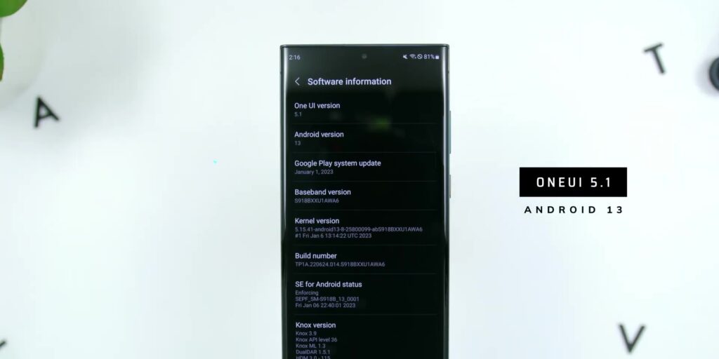 5.1 One UI