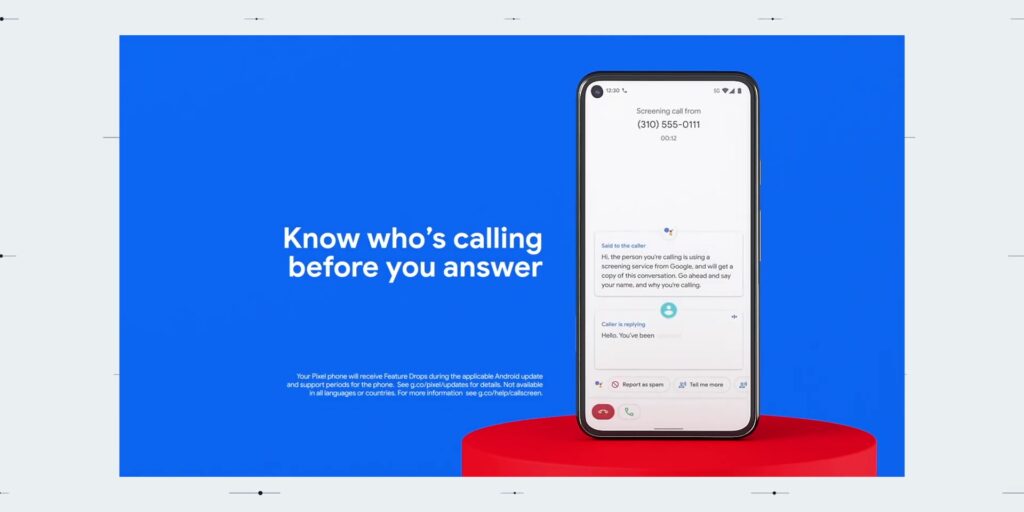 6.6 call screen feature