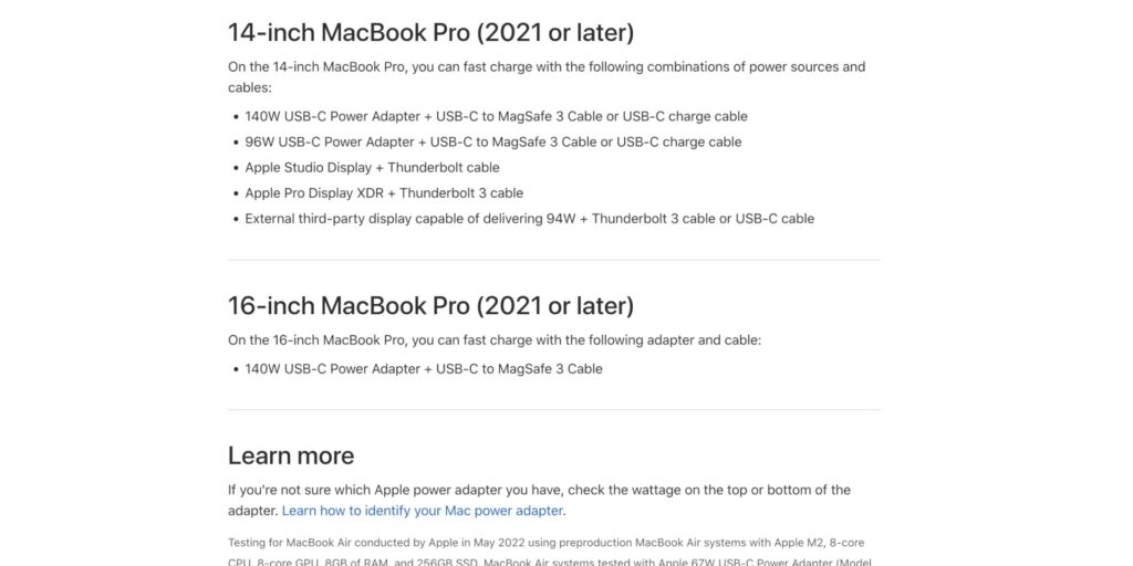 5.4 charging options