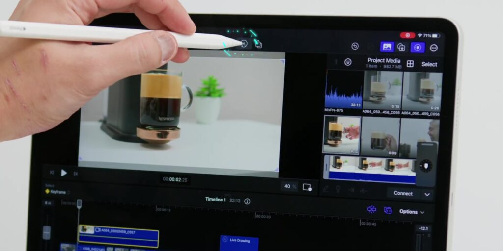 6.7 live drawing button