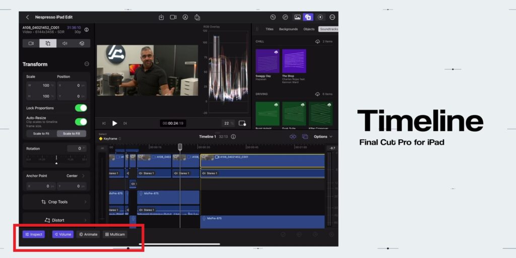 4.3 timeline bottom left buttons