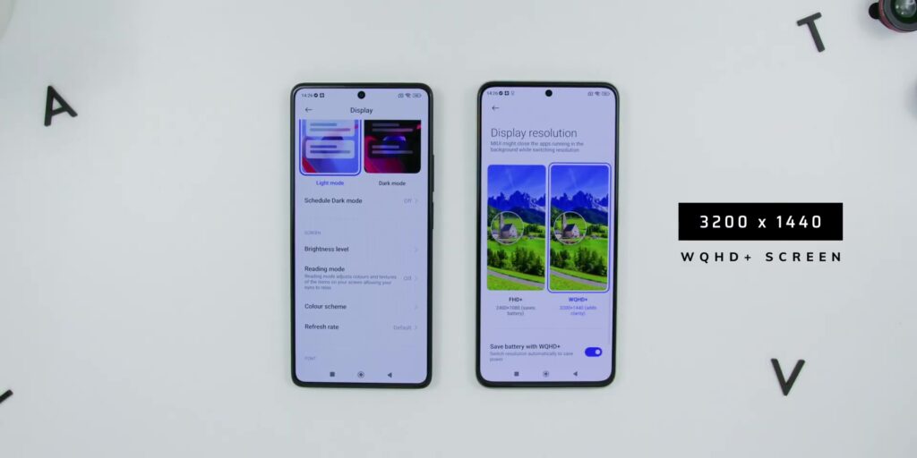 3.2 WQHD screen