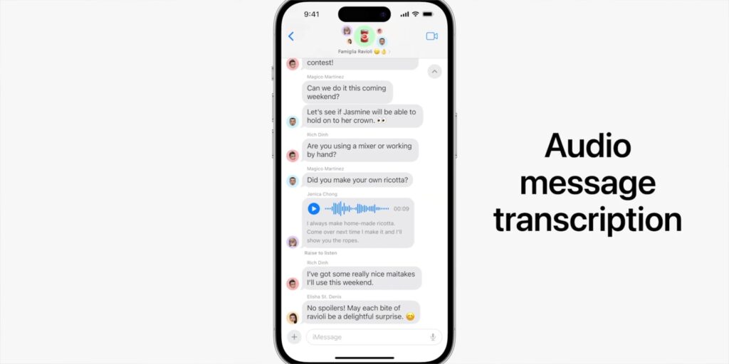 Apple’s GAME-CHANGING Announcements: All You NEED to Know During WWDC 2023! 15 3.2 audio msg transcript