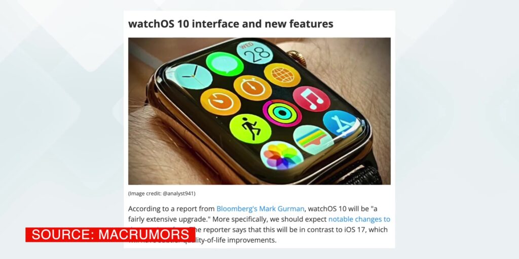 Apple WWDC23: Last-Minute Leaks! 16 3.2 watchOS update