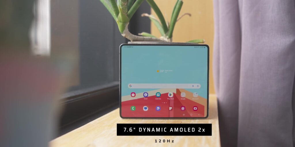3.5 unfolded screen