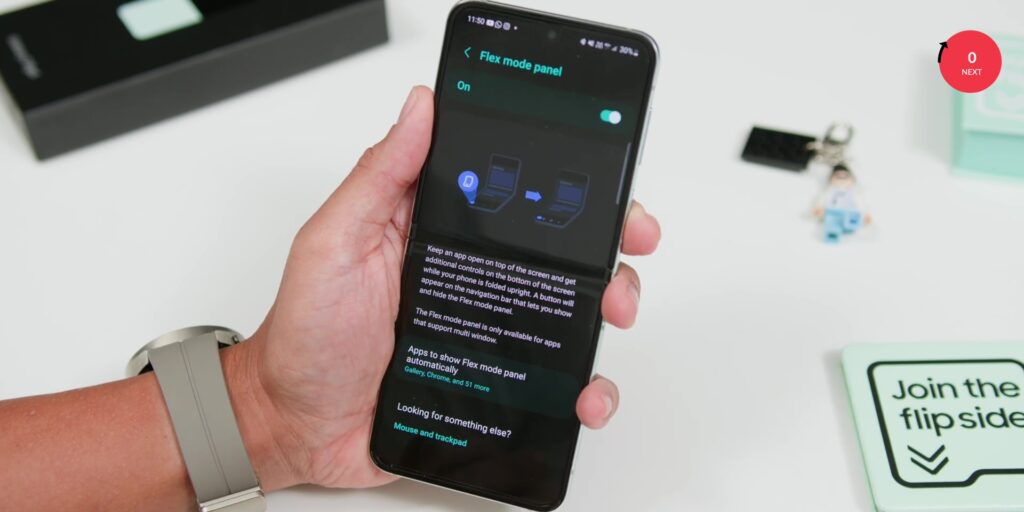 Samsung Galaxy Z Flip5: Flex Window’s HUGE Upgrade! | In-depth Review 8 1.5 on flex mode panel