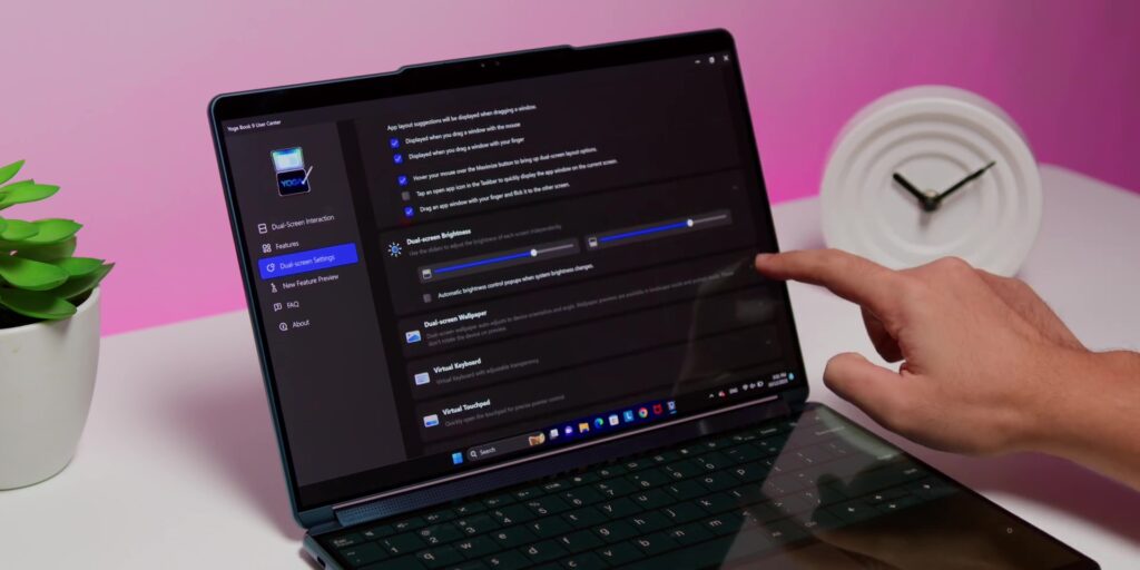 5.5 dual screen settings