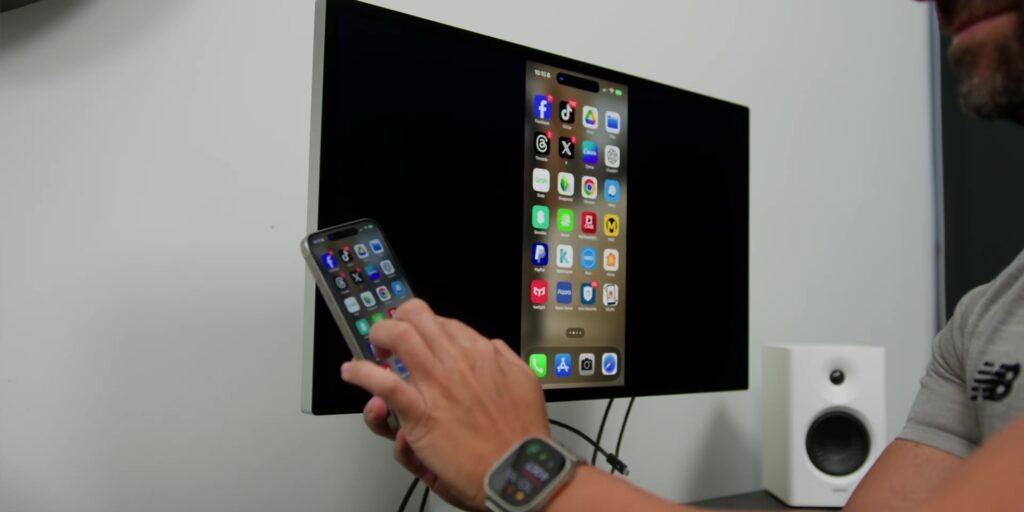 5.1 iphone to monitor