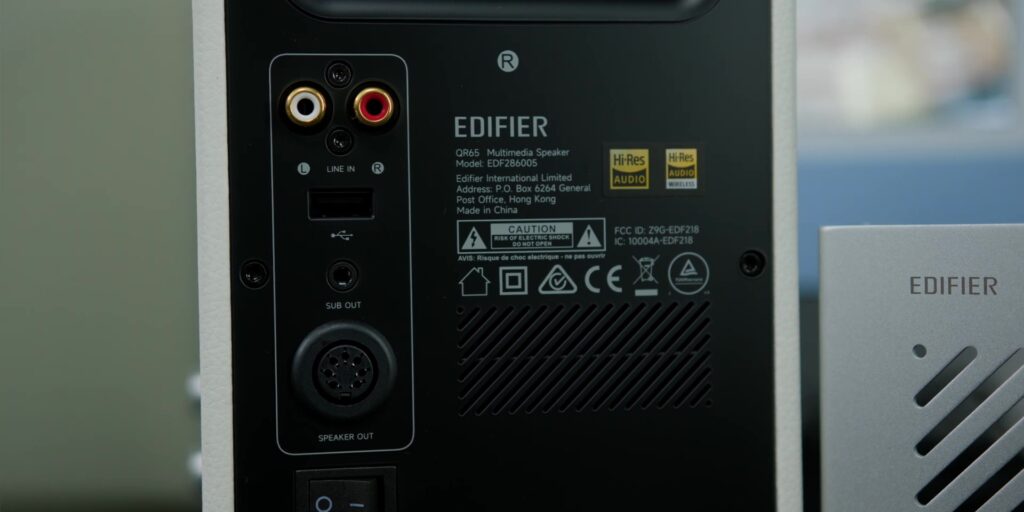Edifier QR65: This Aesthetic RGB Speaker Will Elevate Your Desk Setup! 12 2.9 back ports