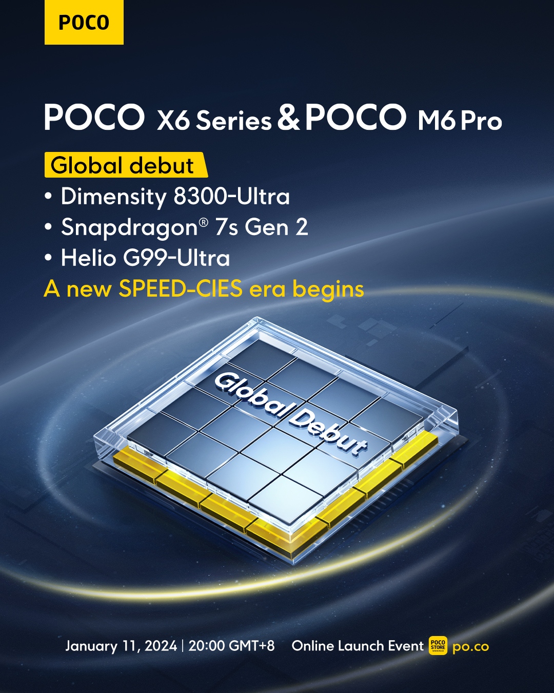 New POCO X6 Series and M6 Pro Launching Globally On 11th January 1 POCO X6 Series and POCO M6 Pro Launch