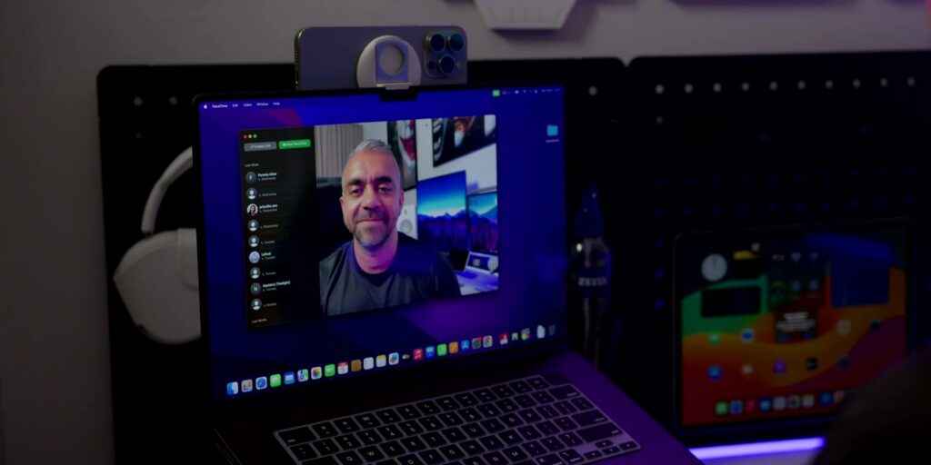 2024 Ultimate Triple-Monitor Productivity, Double Workstation Desk Setup 🖥️ 47 6.3 belkin mount on MBP