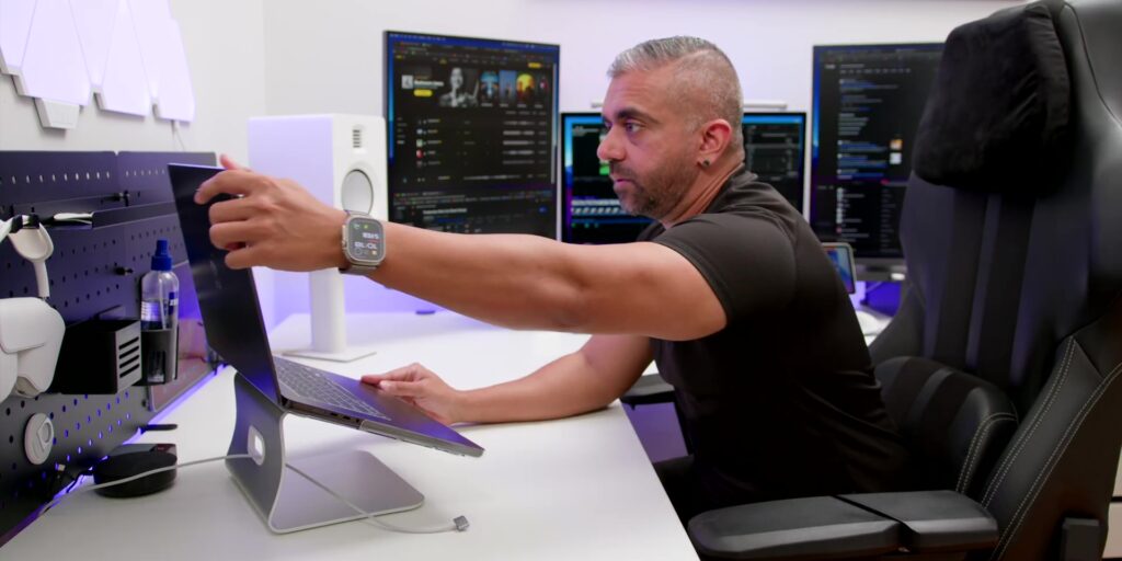 2024 Ultimate Triple-Monitor Productivity, Double Workstation Desk Setup 🖥️ 46 6.2 second station