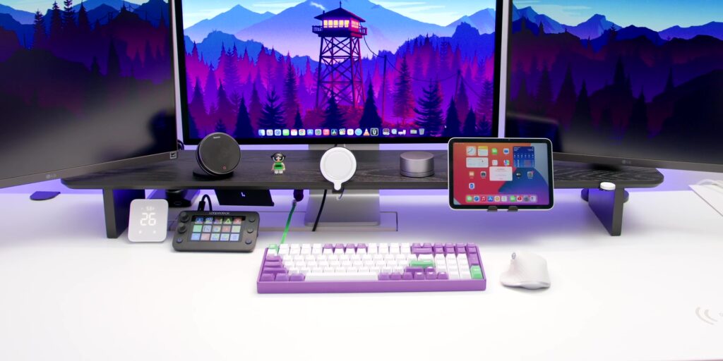 2024 Ultimate Triple-Monitor Productivity, Double Workstation Desk Setup 🖥️ 23 4.1 balolo stand