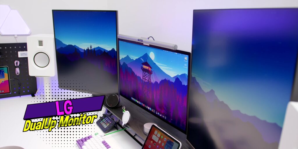 2024 Ultimate Triple-Monitor Productivity, Double Workstation Desk Setup 🖥️ 16 2.4 LG dualup