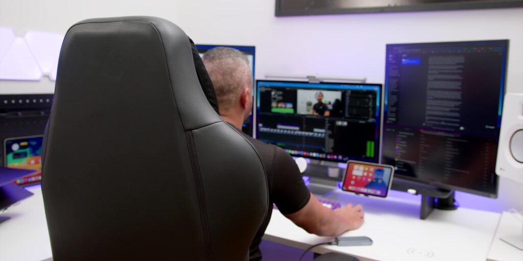 2024 Ultimate Triple-Monitor Productivity, Double Workstation Desk Setup 🖥️ 7 1.6 chair 2